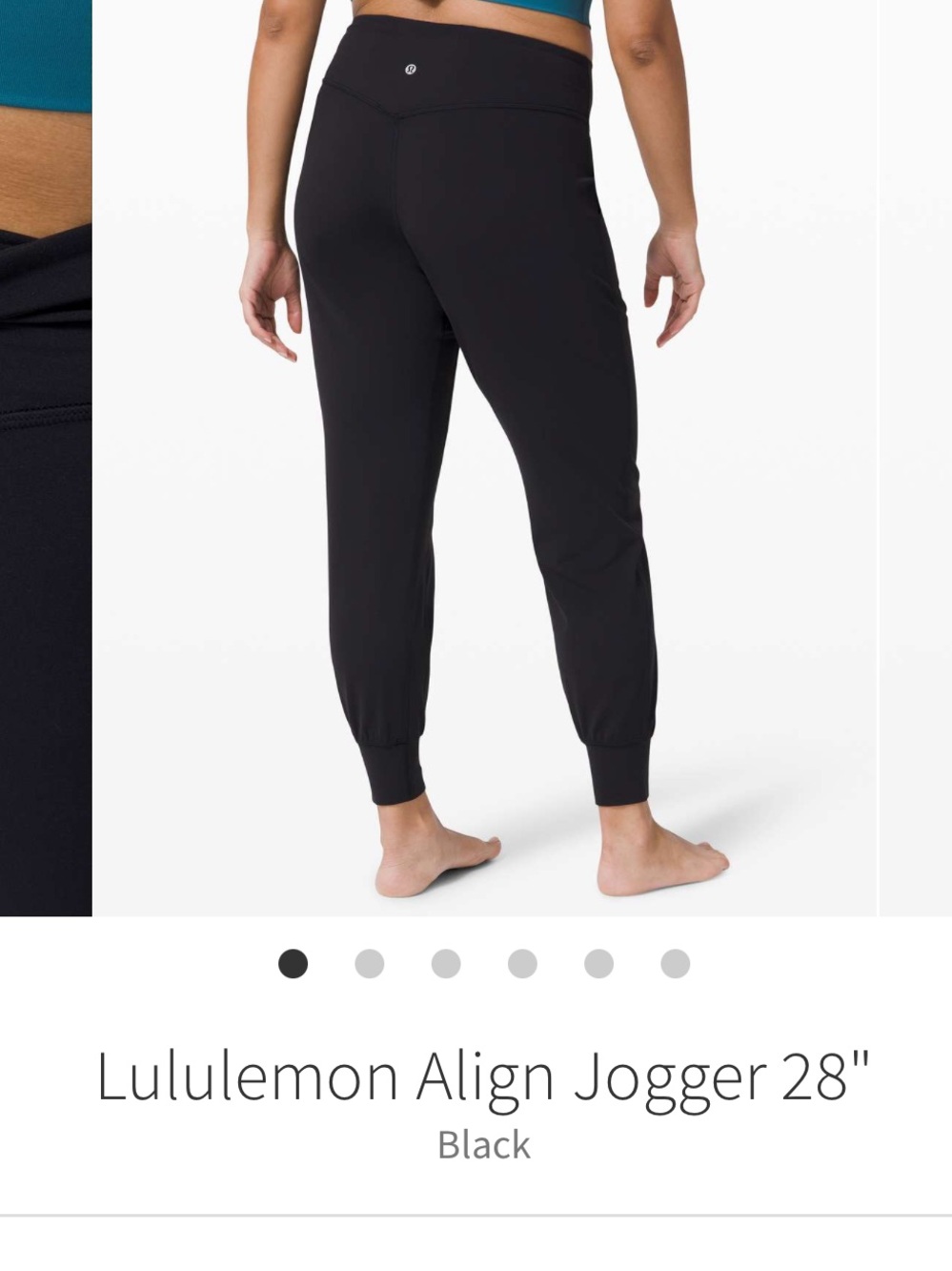 lululemon Align Nulu Jogger 28" in Black